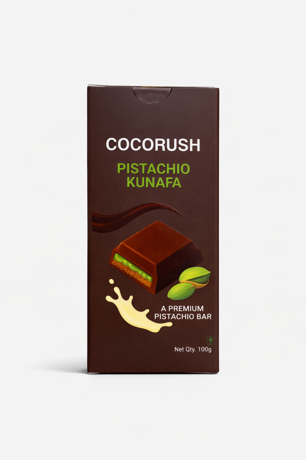 Pistachio Kunafa Chocolate Bar - 100g
